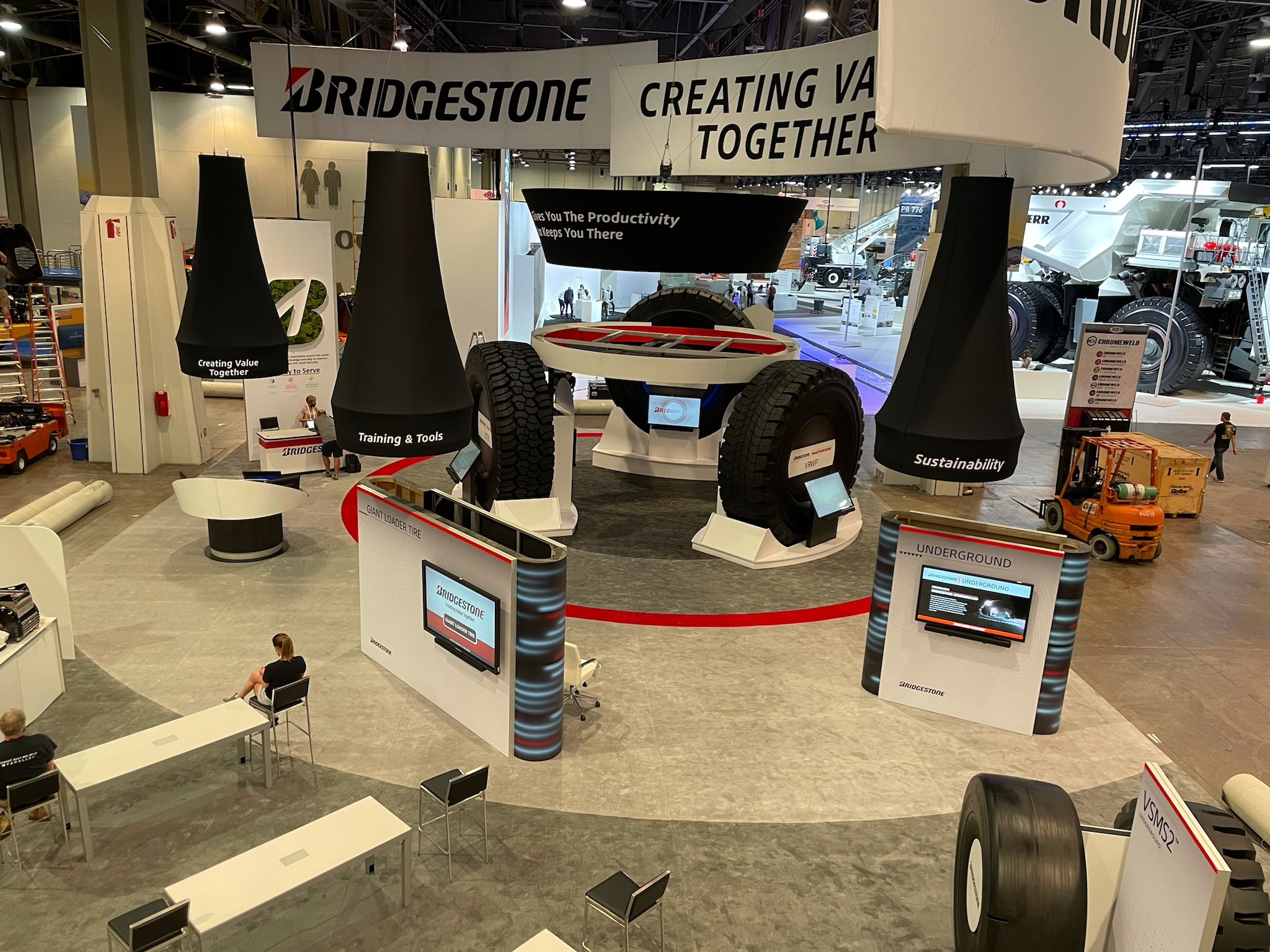 Bridgestone's 2021 MINExpo Booth